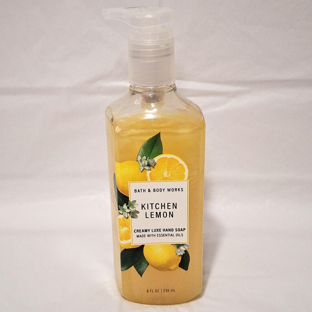 Bath & Body Works Gel Hand Soap Kitchen Lemon 8oz